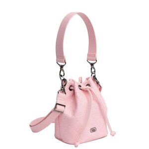 Whirlybird Satin Luxe VL Crossbody Bag in Bubble Pink
